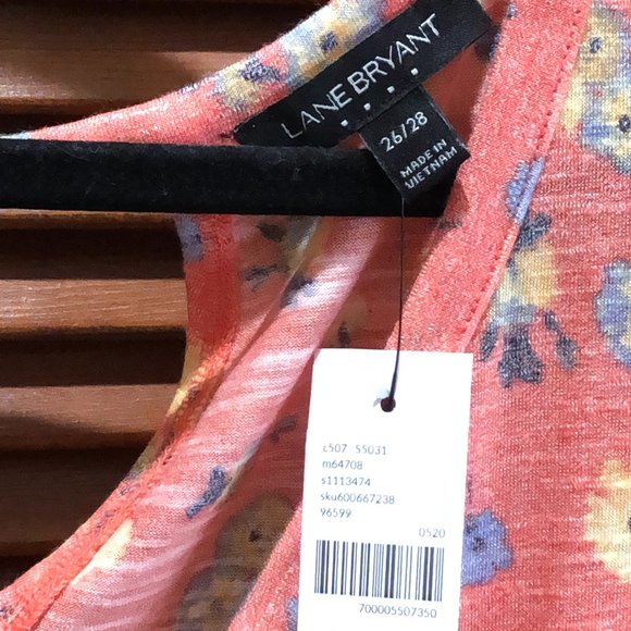 Lane Bryant Swing Diamond Back Swing Tee 26 28 NWT - Picture 6 of 10